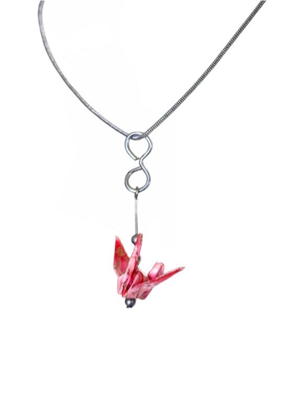 Miniature Oragami Bird Necklace